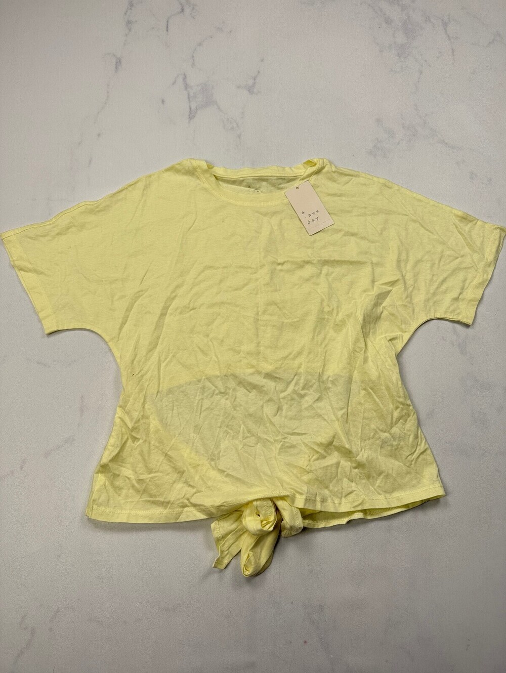 A New Day T Shirt Blouse Canary 90s VTG Chill Vibe - Womens S